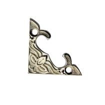 Cantoneira Flor De Lótus Grande 4 Peças Metal Decoração Caixa