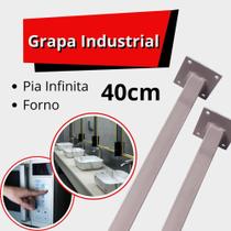 Cantoneira Grapa Resistente 2 Uni 40cm Pia Infinita Cantoneira Grapa Resistente 2 Uni 40cm Pia Infinita