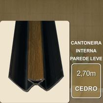 Cantoneira Interna Cedro para Parede Leve 2,70m Cantoneira Interna Cedro para Parede Leve 2,70m