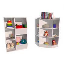 Cantoneira Jade + Organizador de Brinquedos Mirela 100% mdf (brinquedos)