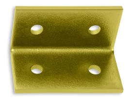 Cantoneira L 4 Furos Chapa 3mm Para Guarda Corpo Forsul Dourada Cantoneira L 4 Furos Chapa 3mm Para Guarda Corpo Forsul Dourada
