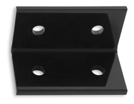 Cantoneira L 4 Furos Chapa 3mm Para Guarda Corpo Forsul Preta Cantoneira L 4 Furos Chapa 3mm Para Guarda Corpo Forsul Preta