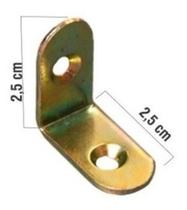 Cantoneira L Lados Iguais 1x1 2,5cm Bicro Móveis 20pçs (442)