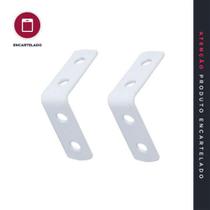 Cantoneira l p&j 11/2 branco metal c/2 660191 Cantoneira l p&j 11/2 branco metal c/2 660191