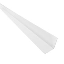 Cantoneira L PVC Protetor de Canto 25x 5 Barra(s) - Branco Neve