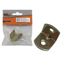 Cantoneira Mão Francesa 2 x 2 cm. c/10 peças Bicromatizada