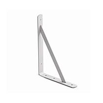 Cantoneira Mão Francesa 27cm Branca Para Prateleiras - Triangular Resistente