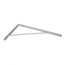 Cantoneira Mao Francesa Overtime Leve Branco 25Cm - Kit C/12 Unidades