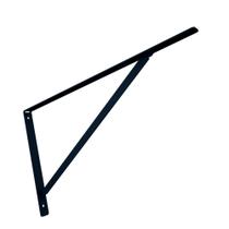 Cantoneira Mão Francesa Preta New 50 cm Reforçada Presto para Estante Cantoneira Mão Francesa Preta New 50 cm Reforçada Presto para Estante