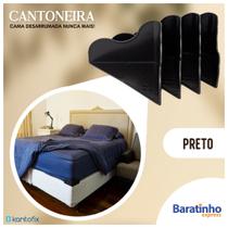 Cantoneira P/ Fixar Colchão Lençol Cama Box Kantofix Preto