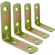 Cantoneira Para Moveis Overtime Bicromatizada Caixa Com 50 Pecas 2,1/2''