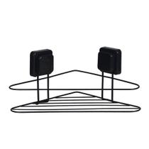 Cantoneira/ Porta Shampoo Simples Preto Fosco C/ Ventosa Lar Cantoneira/ Porta Shampoo Simples Preto Fosco C/ Ventosa Lar