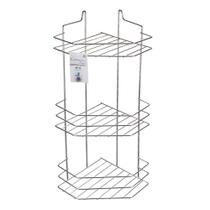 Cantoneira Porta Shampoo Tripla Cromada 53cm - Estilqui