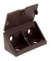 Cantoneira Suporte 04 Furos 100 Unidades Cor Marrom