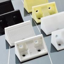 Cantoneira Suporte Conector 4 Furos 50 Branca/50 Preta