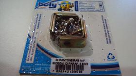 Cantoneiras 1x1" Bicromatizada Com Parafusos 4,5x22mm Kit 4 Pçs - Boly Cantoneiras 1x1" Bicromatizada Com Parafusos 4,5x22mm Kit 4 Pçs - Boly