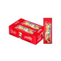 Canudinho Colorido Morango Cítrico 15g - Docile 12 Unidades Canudinho Colorido Morango Cítrico 15g - Docile 12 Unidades