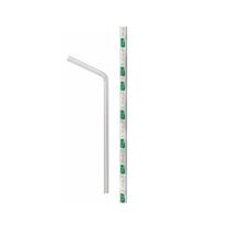 Canudo bio flex sache papel 6 mm cristal pp c/ 3000 un.