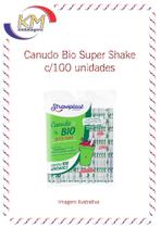 Canudo bio Super Shake c/100 unid. - açaí, bebidas com pedaços de frutas, milkshakes (9717)