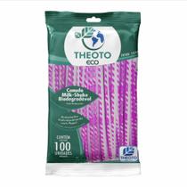 Canudo Biodegradável 8X21CM MILK Shake EMB Individual PCT com 100