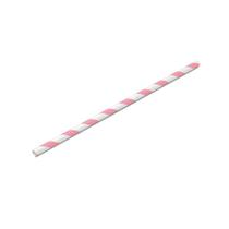 Canudo Biodegradável Listrado Branco e Rosa Bebe - 20 un - Silver Festas
