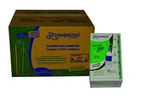 Canudo Biodegradável Para Garrafa 24Cm Embalado C/6000 (2Cxs - Strawplast