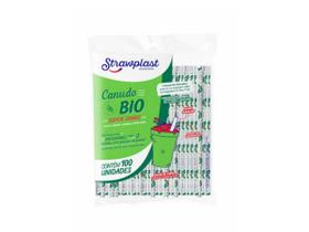 Canudo Biodegradável Para Milk Shake Strawplast 100 Unidades