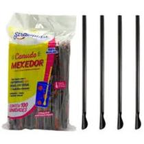 Canudo colher mexedor para drink strawplast