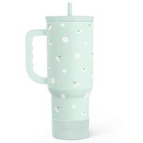 Canudo com alça de aço inoxidável Daisy de 40 onças SANDJEST Canudo com alça de aço inoxidável Daisy de 40 onças SANDJEST