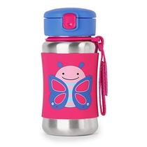 Canudo de aço inoxidável Sippy Cup Skip Hop Zoo 350 ml Borboleta Canudo de aço inoxidável Sippy Cup Skip Hop Zoo 350 ml Borboleta
