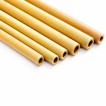 Canudo De Bambu Reutilizável 24,5cm Kit Com 10 Peças Canudo De Bambu Reutilizável 24,5cm Kit Com 10 Peças