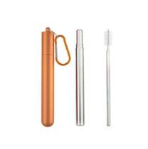 Canudo de Inox Chaveiro Retrátil