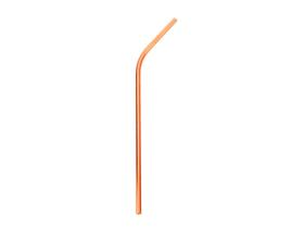 Canudo de Inox Extra Longo Curvo