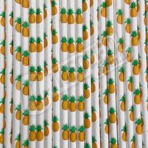 Canudo de Papel Abacaxi 6mmx200mm - 4353 - 20 unidades