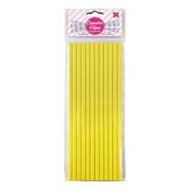 Canudo de Papel Amarelo 6mmx200mm - 4325 - 12 unidades Canudo de Papel Amarelo 6mmx200mm - 4325 - 12 unidades