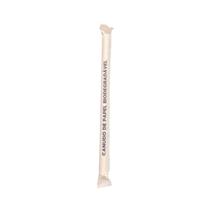 Canudo de papel biodegradável (10mm) para bebidas c/ 100 un Canudo de papel biodegradável (10mm) para bebidas c/ 100 un