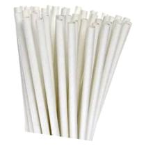 Canudo De Papel Biodegradável 197x5mm Branco 200 Unidades