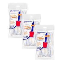 Canudo De Papel Branco 6mm Strawplast 300un