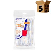 Canudo De Papel Branco 6mm Strawplast 500un Canudo De Papel Branco 6mm Strawplast 500un