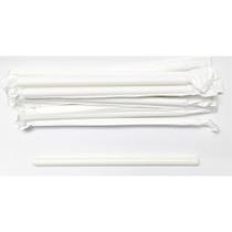 Canudo de Papel Branco Jumbo Embalados um a um 10mm Cx c/ 1000un Glu Glu