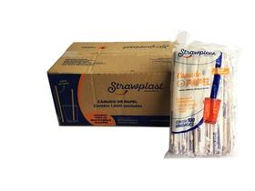 Canudo De Papel Embalado 19,5Cm 1 Caixa Com 1000