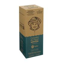 Canudo de Papel Flexível Azul listrado Embalados um a um c/100un Billa