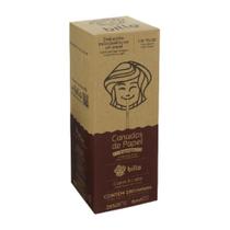 Canudo de Papel Flexível Pardo listrado Embalados um a um c/100un Billa