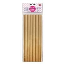 Canudo de Papel Kraft 6mmx200mm - 4327 - 12 unidades Canudo de Papel Kraft 6mmx200mm - 4327 - 12 unidades