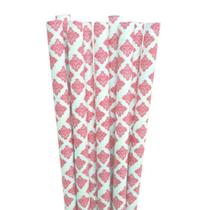 Canudo de Papel Renda Rosa c/20 - Silver Festas - Silverplastic Canudo de Papel Renda Rosa c/20 - Silver Festas - Silverplastic