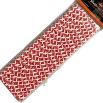 Canudo de Papel Renda Vermelho - 20 unidades - Silver Plastic