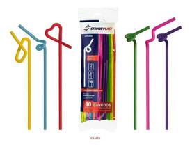 Canudo Decorativo Artístico Strawplast 80 Unidades Canudo Decorativo Artístico Strawplast 80 Unidades