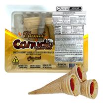 Canudo Doce Fondant Sabor Leite Copinho Wafer 100g Clamel