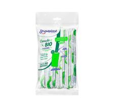 Canudo Flexível Biodegradável Strawplast Bebida Transparente