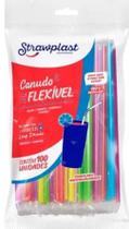 Canudo Flexível - Pacote Com 100 Und